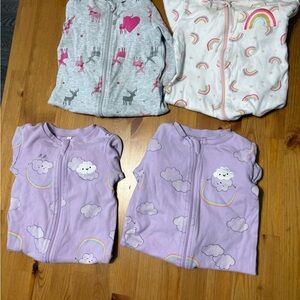 Lavender Cloud and Rainbow Sleep Sack for Kids